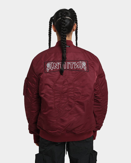 The Anti Order Oblivion Bomber Jacket Dark Burgundy