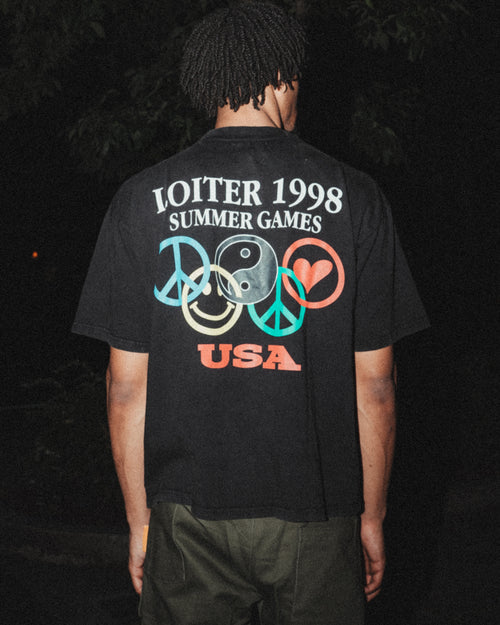 Loiter Tribute T-Shirt Vintage Black