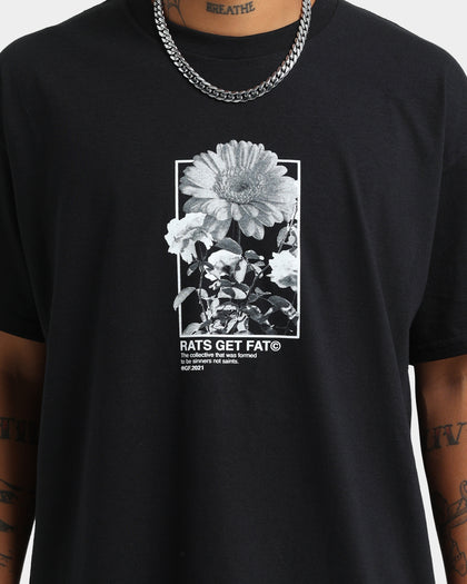 Rats Get Fat Paint Flower T-Shirt