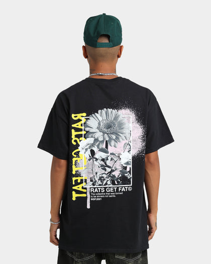Rats Get Fat Paint Flower T-Shirt