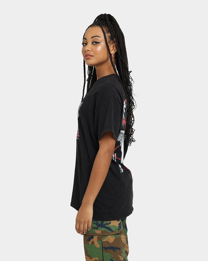 Rats Get Fat Sinner Not Saints Vintage T-Shirt Black Wash