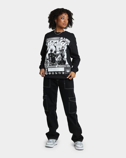 Goat Crew Anime Long Sleeve T-Shirt Black