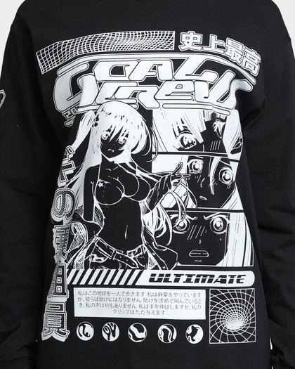 Goat Crew Anime Long Sleeve T-Shirt Black