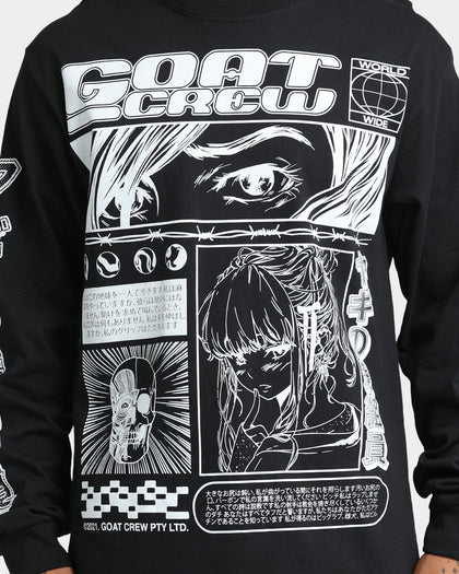 Goat Crew Harajuku Long Sleeve T-Shirt Black