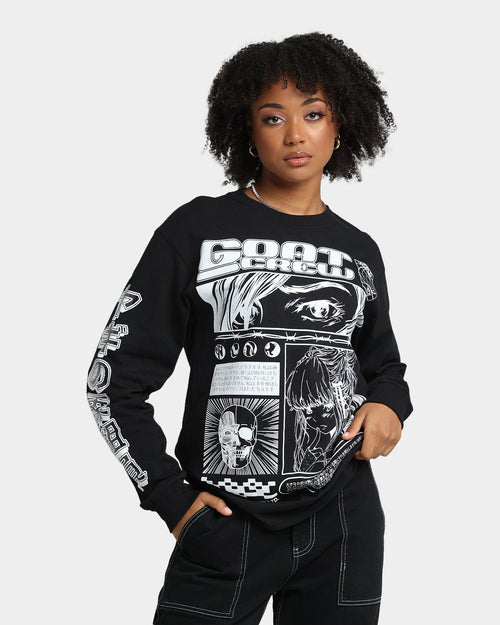 Goat Crew Harajuku Long Sleeve T-Shirt Black