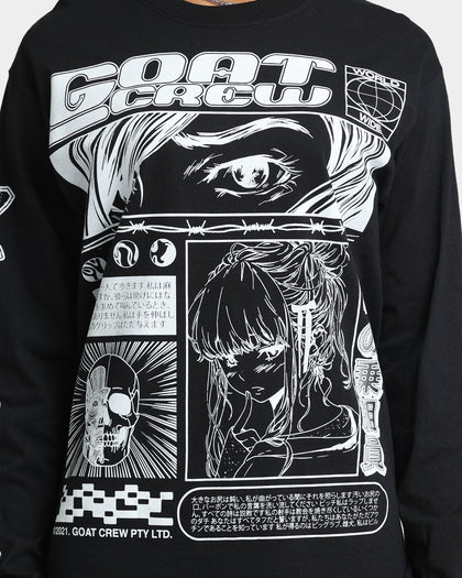 Goat Crew Harajuku Long Sleeve T-Shirt Black