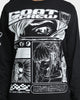 Goat Crew Harajuku Long Sleeve T-Shirt Black