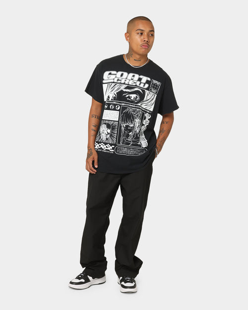 Goat Crew Harajuku Vintage T-Shirt Black Wash