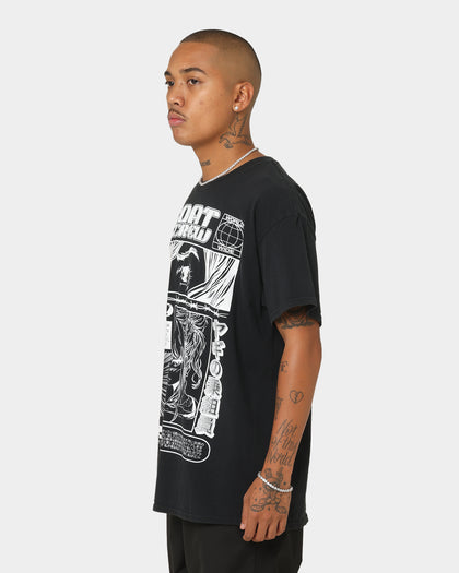 Goat Crew Harajuku Vintage T-Shirt Black Wash