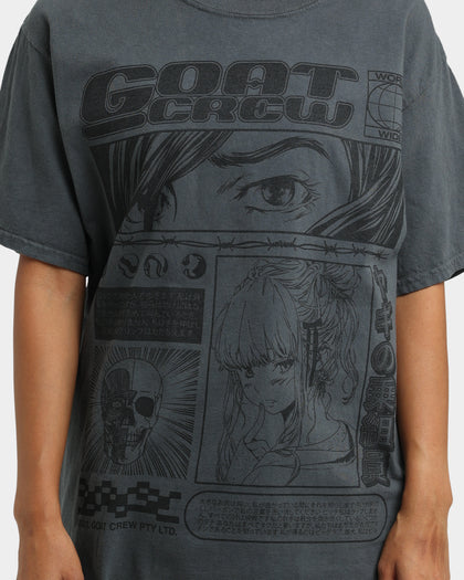 Goat Crew Harajuku T-Shirt Off Black