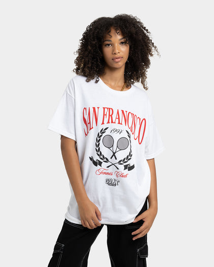 Goat Crew Tennis Club T-Shirt White