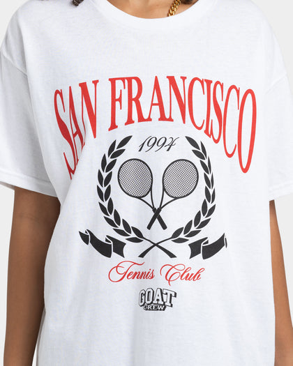 Goat Crew Tennis Club T-Shirt White