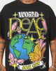 Goat Crew World Peace Vintage T-Shirt Black Wash