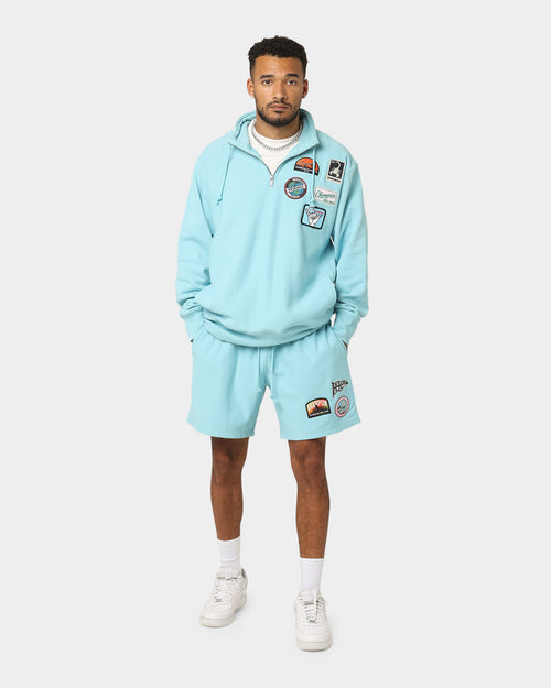 Champion Reverse Weave Destination Quarter Zip Long Sleeve Amazing Aqua