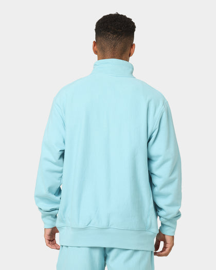 Champion Reverse Weave Destination Quarter Zip Long Sleeve Amazing Aqua