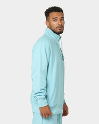 Champion Reverse Weave Destination Quarter Zip Long Sleeve Amazing Aqua