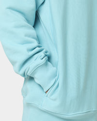 Champion Reverse Weave Destination Quarter Zip Long Sleeve Amazing Aqua