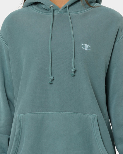 Champion Reverse Weave Garm Dye Hoodie Aqua Tonic