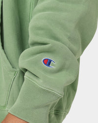 Champion Reverse Weave Garm Dye Hoodie Native Fern Green