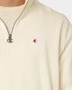 Champion Reverse Weave Terry Quarter Zip Sweater Chalk White