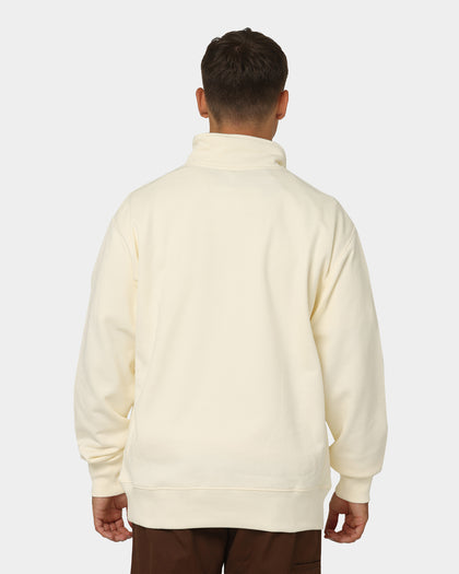 Champion Reverse Weave Terry Quarter Zip Sweater Chalk White