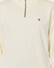 Champion Reverse Weave Terry Quarter Zip Sweater Chalk White