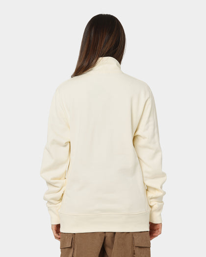 Champion Reverse Weave Terry Quarter Zip Sweater Chalk White