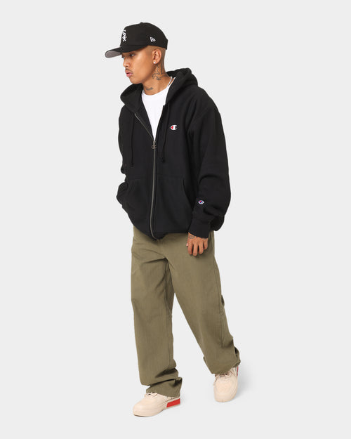 Champion Reverse Weave Full Zip Hoodie Black