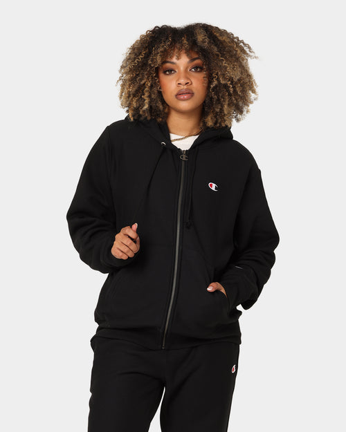 Champion Reverse Weave Full Zip Hoodie Black