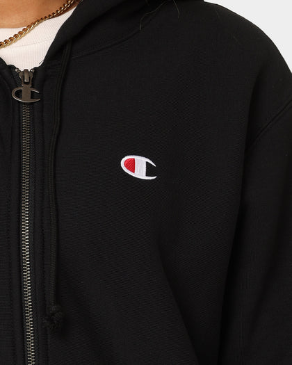 Champion Reverse Weave Full Zip Hoodie Black