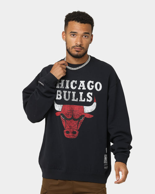Mitchell & Ness Chicago Bulls Vintage HWC Big LC Crewneck Faded Black