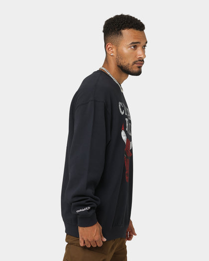 Mitchell & Ness Chicago Bulls Vintage HWC Big LC Crewneck Faded Black