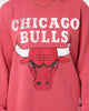 Mitchell & Ness Chicago Bulls Vintage HWC Big LG Crewneck Faded Red