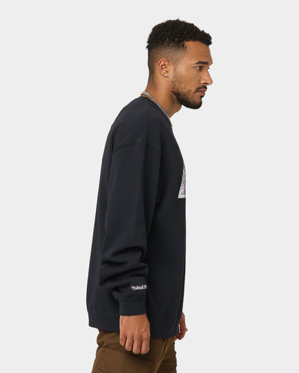 Mitchell & Ness Los Angeles Lakers Vintage HWC Big LG Crewneck Faded Black
