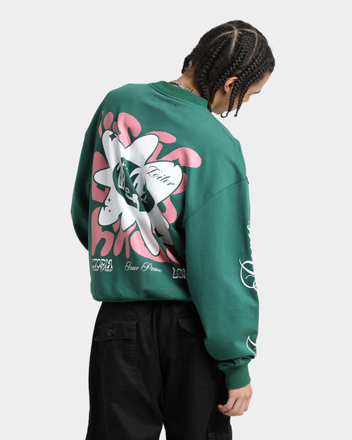 Loiter Utopia Fleur Crewneck Green