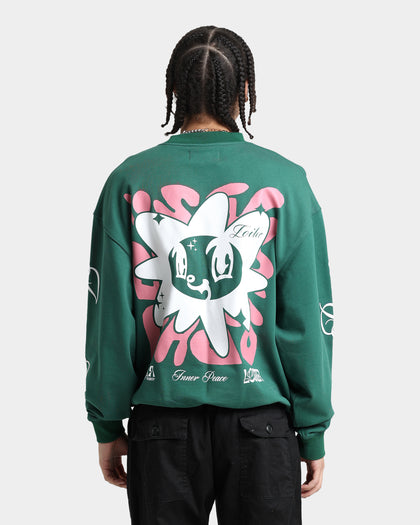 Loiter Utopia Fleur Crewneck Green