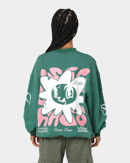 Loiter Utopia Fleur Crewneck Green