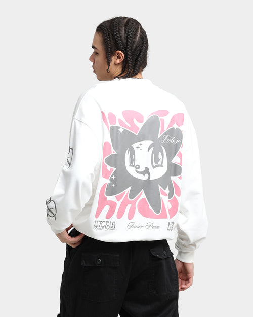 Loiter Utopia Fleur Crewneck Off White