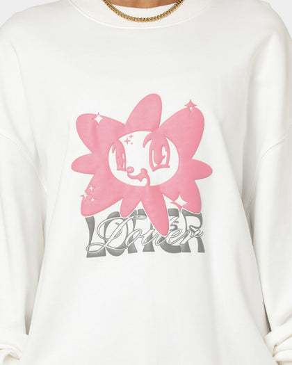 Loiter Utopia Fleur Crewneck Off White