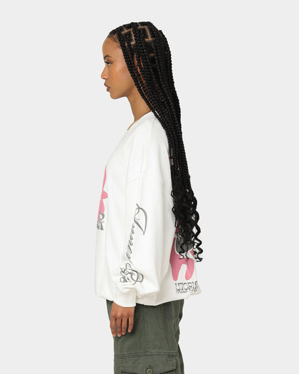 Loiter Utopia Fleur Crewneck Off White