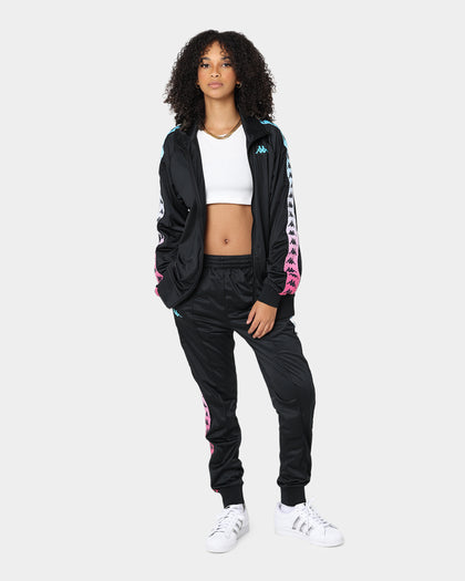 Kappa 222 Banda Anniston Degrade Jacket Black/Turquoise