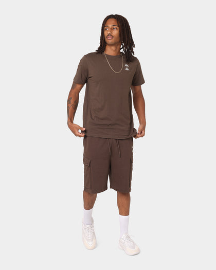 KAPPA Authentic Damian T-Shirt Brown Coffee/Grey