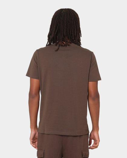 KAPPA Authentic Damian T-Shirt Brown Coffee/Grey