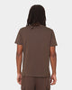 KAPPA Authentic Damian T-Shirt Brown Coffee/Grey
