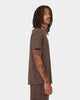 KAPPA Authentic Damian T-Shirt Brown Coffee/Grey