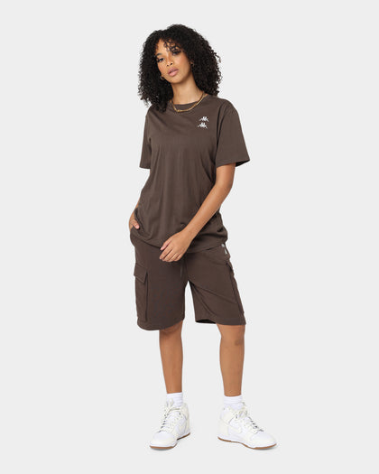 KAPPA Authentic Damian T-Shirt Brown Coffee/Grey