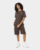 KAPPA Authentic Damian T-Shirt Brown Coffee/Grey