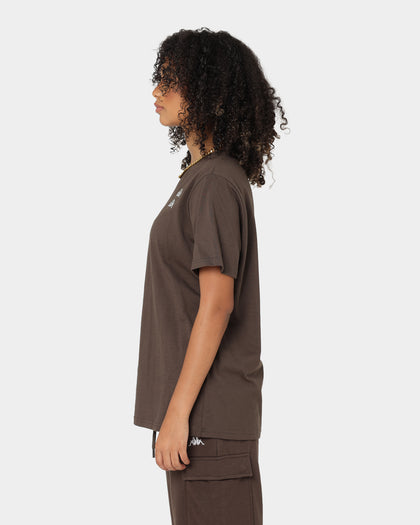 KAPPA Authentic Damian T-Shirt Brown Coffee/Grey