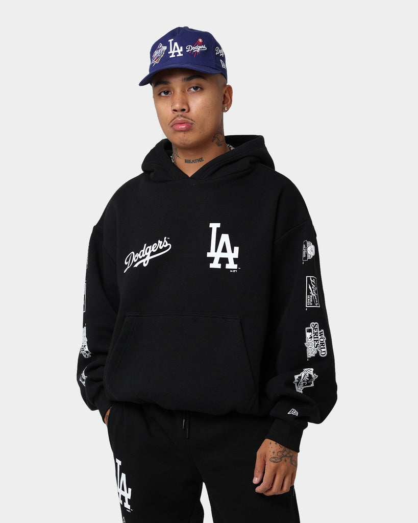 New Era Los Angeles Dodgers Oversized Hoodie Black/White