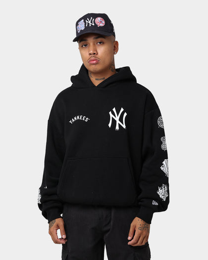 New Era New York Yankees Oversized Hoodie Black/White